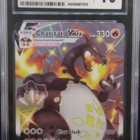 Pok&Atilde;&copy;mon TCG: #107 FULL ART/CHARIZARD VMAX | 2021 POKEMON SWSH SHINING FATES - CGC 10 - Image 1