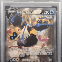 Pokémon TCG: #146 FULL ART/EMPOLEON V | 2021 POKEMON SWORD & SHIELD BATTLE STYLES - PSA 10 - Image 1
