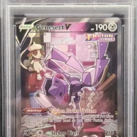 Pokémon TCG: #255 FULL ART/GENESECT V | 2021 POKEMON SWORD & SHIELD FUSION STRIKE - PSA 10 - Image 1
