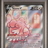 Pok&Atilde;&copy;mon TCG: #183 FULL ART/BLISSEY V | 2021 POKEMON SWORD & SHIELD CHILLING REIGN - PSA 10 - Image 1