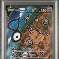 Pokémon TCG: #177 FULL ART/UNOWN V | 2022 POKEMON SWORD & SHIELD SILVER TEMPEST - PSA 10 - Image 1