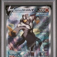 Pok&Atilde;&copy;mon TCG: #153 FULL ART/RAPID STRIKE URSHIFU V | 2021 POKEMON SWORD & SHIELD BATTLE STYLES - PSA 10 - Image 1