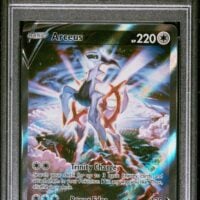 Pok&Atilde;&copy;mon TCG: #166 FULL ART/ARCEUS V | 2022 POKEMON SWORD & SHIELD BRILLIANT STARS - PSA 10 - Image 1