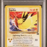 Pokémon TCG: #23 ZAPDOS | 2000 POKEMON PROMO BLACK STAR TOSHINAO AOKI ERROR - PSA 9 - Image 1