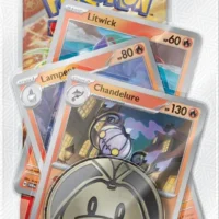 Pokémon TCG: Surging Sparks Premium Checklane Blister [Chandelure] - Image 1