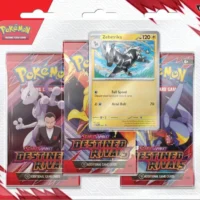 Pokémon TCG: Destined Rivals 3 Pack Blister [Zebstrika] - Image 1