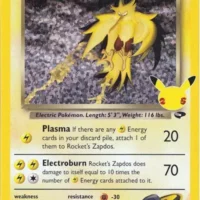 Pok&Atilde;&copy;mon TCG: Rocket's Zapdos - [15/132] -Celebrations: Classic Collection - Image 1