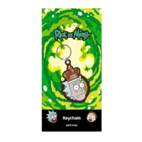 Pyramid Rick and Morty Keychain – King of S**t - Image 1