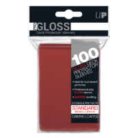 Ultra Pro Standard Sleeves Red 100 Pack - Image 1