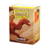 Dragon Shield Matte Sleeves Amber Orange 100 Count - Image 1