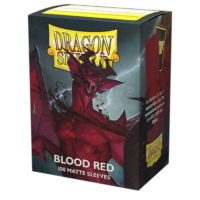 Dragon Shield Matte Sleeves Blood Red 100 Count - Image 1