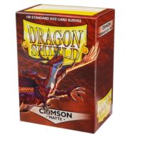 Dragon Shield Matte Sleeves Crimson 100 Count - Image 1