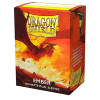 Dragon Shield Dual Matte Sleeves Ember Orange 100 Count - Image 1