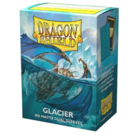 Dragon Shield Dual Matte Sleeves Glacier Blue 100 Count - Image 1