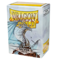 Dragon Shield Matte Sleeves Silver 100 Count - Image 1