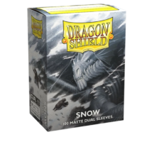 Dragon Shield Dual Matte Sleeves Snow 100 Count - Image 1