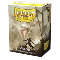 Dragon Shield Dual Matte Sleeves Clear 100 Count - Image 1