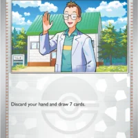 Pok&Atilde;&copy;mon TCG: Professor's Research (Poke Ball Reverse Holo) [123/131] - Prismatic Evolutions - Image 1